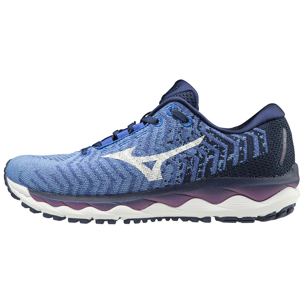 Womens Mizuno WAVE SKY WAVEKNIT 3 Running Shoes blue/Purple Philippines (DWPJYS659)